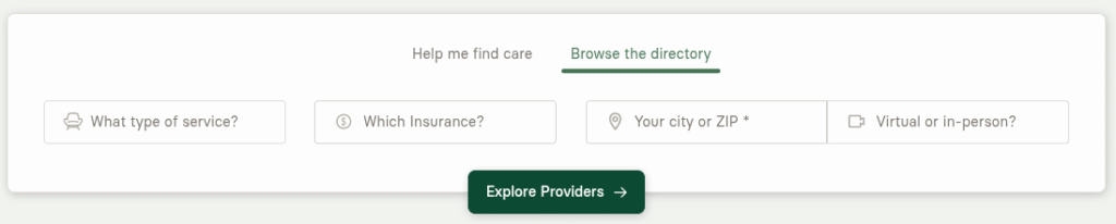 Alma provider search