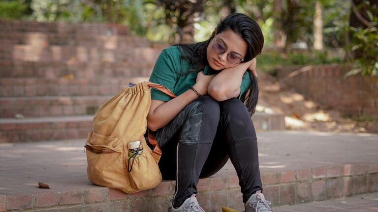 depressed woman